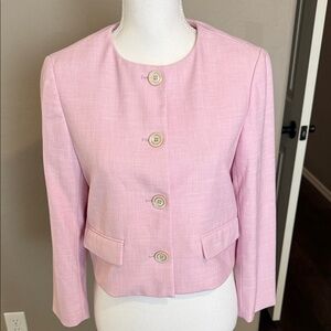 Ann Taylor Light Pink Buttoned Blazer